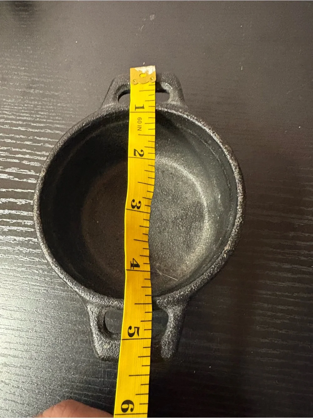Mini Cast Iron Cocotte Pot Double Handle Rustic Individual Serving Dish